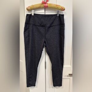 Zella Charcoal Heather Leggings. Size XXL